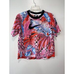 Nike Womens Tropical Floral Mesh T-Shirt‎ Small